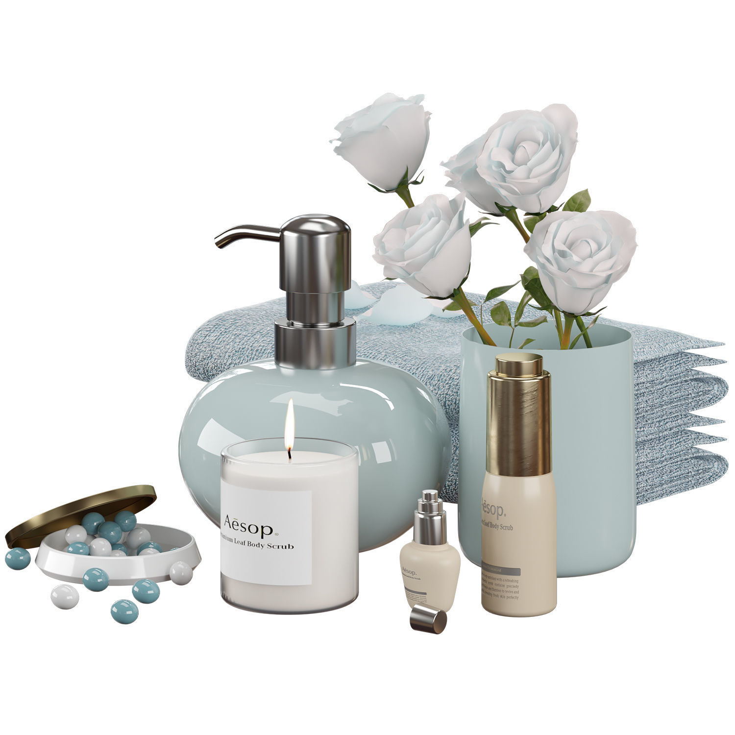 bathroom-accessories-set-3 3D model_2