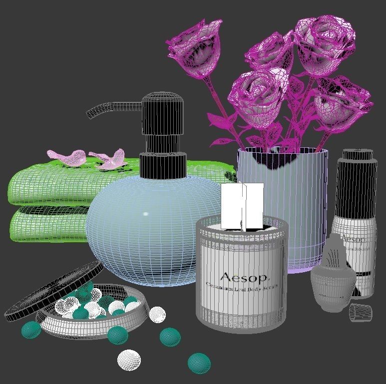 bathroom-accessories-set-3 3D model_4