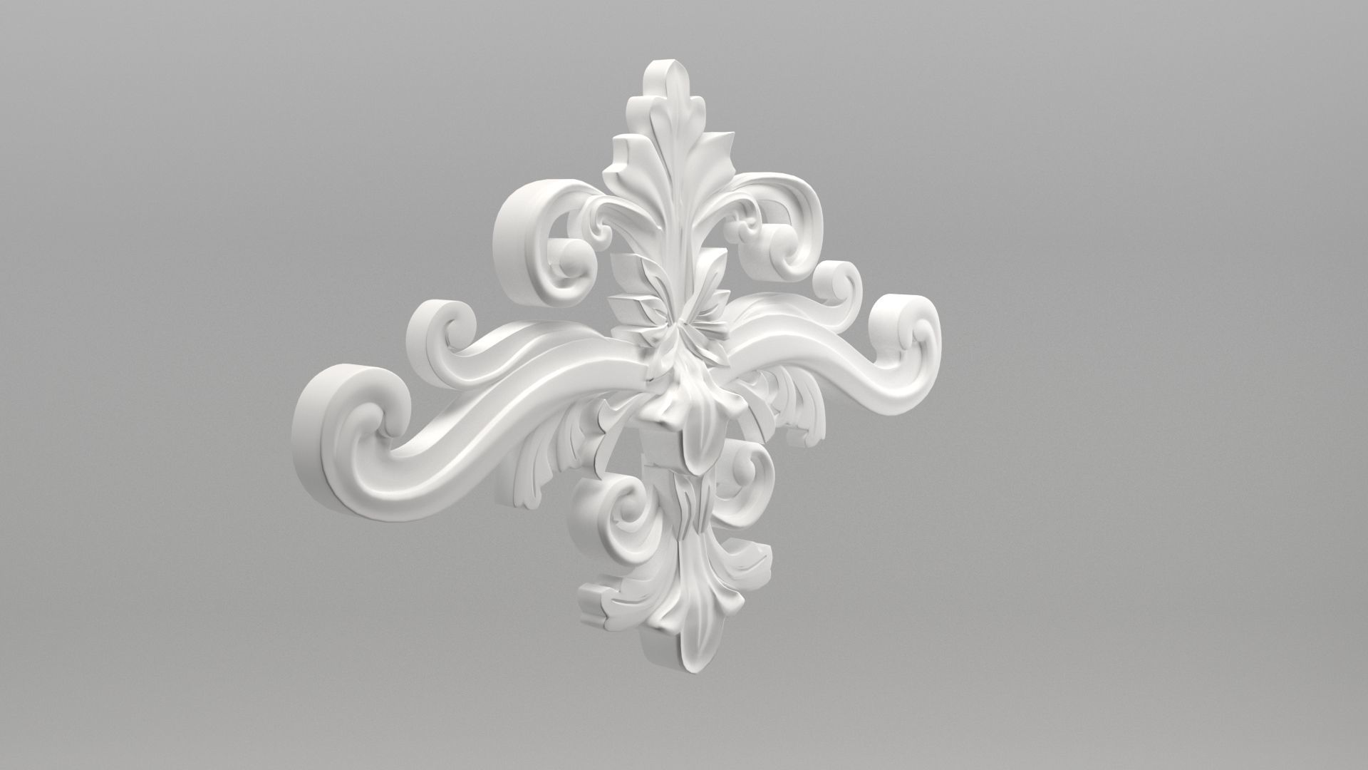 ornaments decorative ornament Low-poly 3D model_6