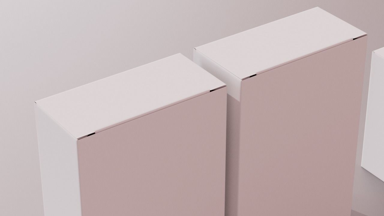 3D Pharma Tablet Box Modeling 3D model_1