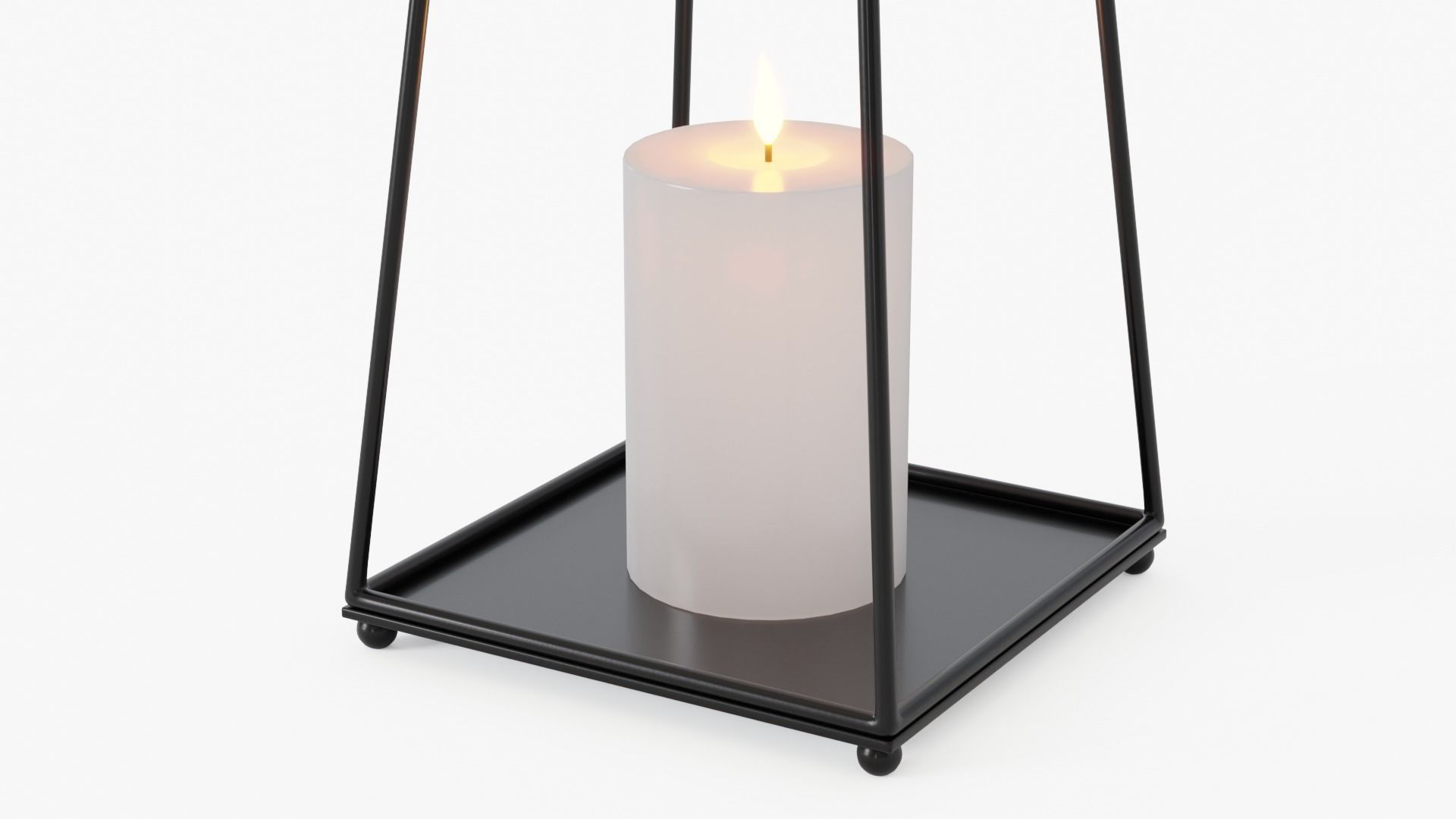 lantern01 two metal candle holders 3D model_4