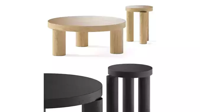 Resident Philippe Malouin Offset Coffee Tables