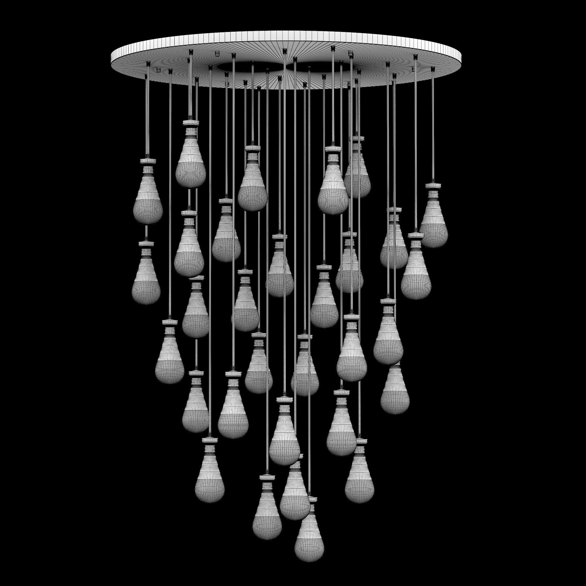 RAIN ROUND CHANDELIER 60 3D model_6