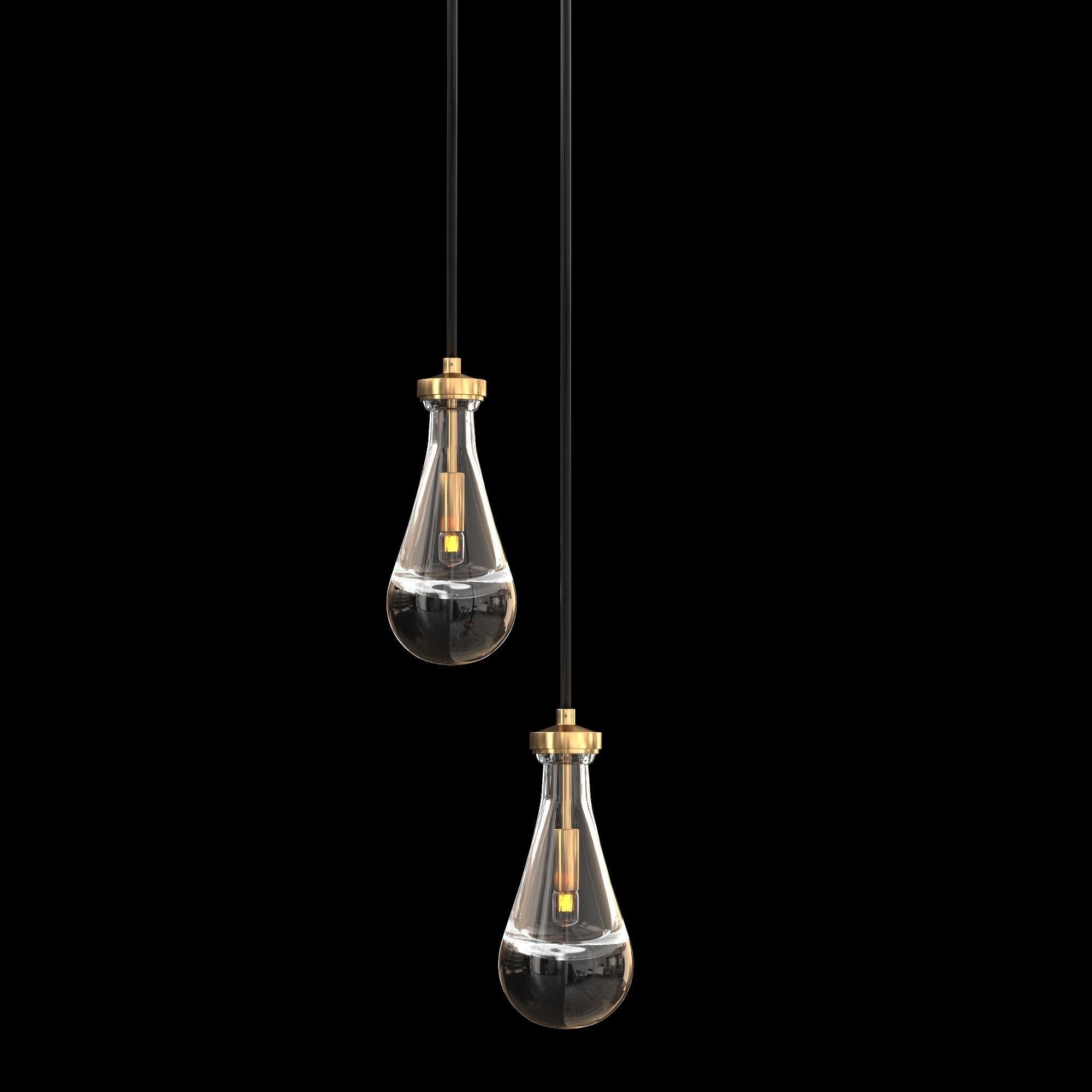 RAIN ROUND CHANDELIER 60 3D model_3
