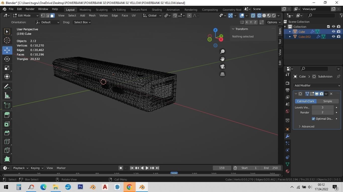 POWERBANK 02 YELLOW 3D model_3