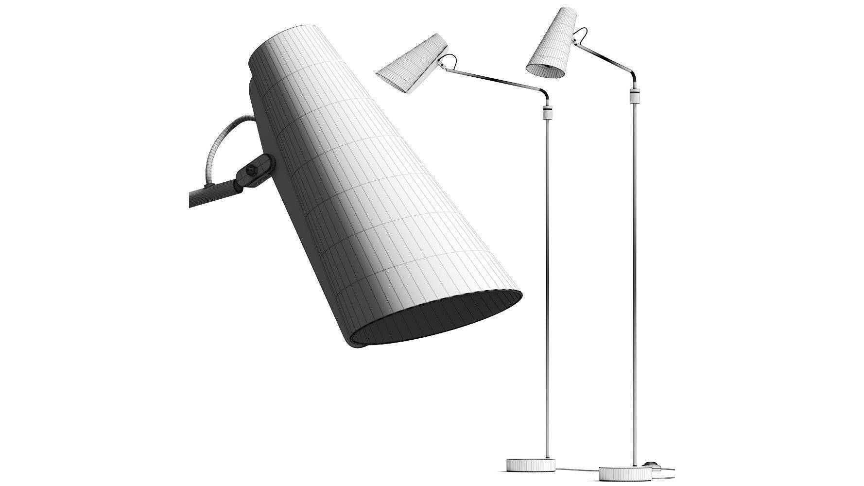 Northern Birdy Swing Floor Lamp 3D model_2