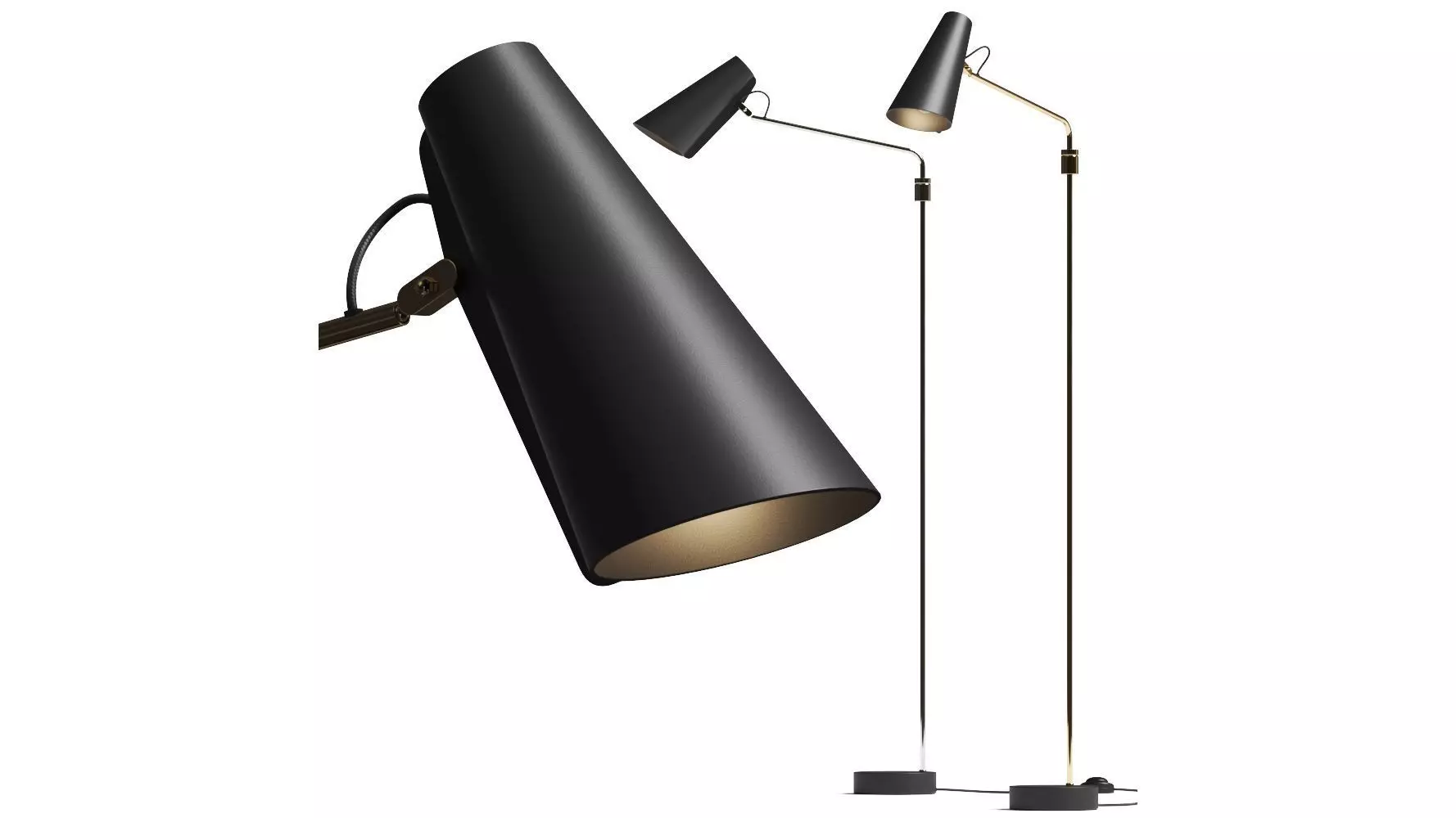 Northern Birdy Swing Floor Lamp 3D model_0