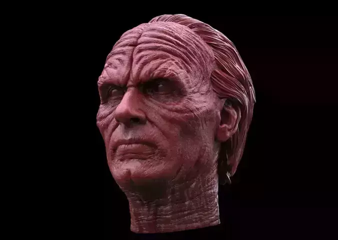Ian McDiarmid - Palpatine Head-Star Wars 3D print model