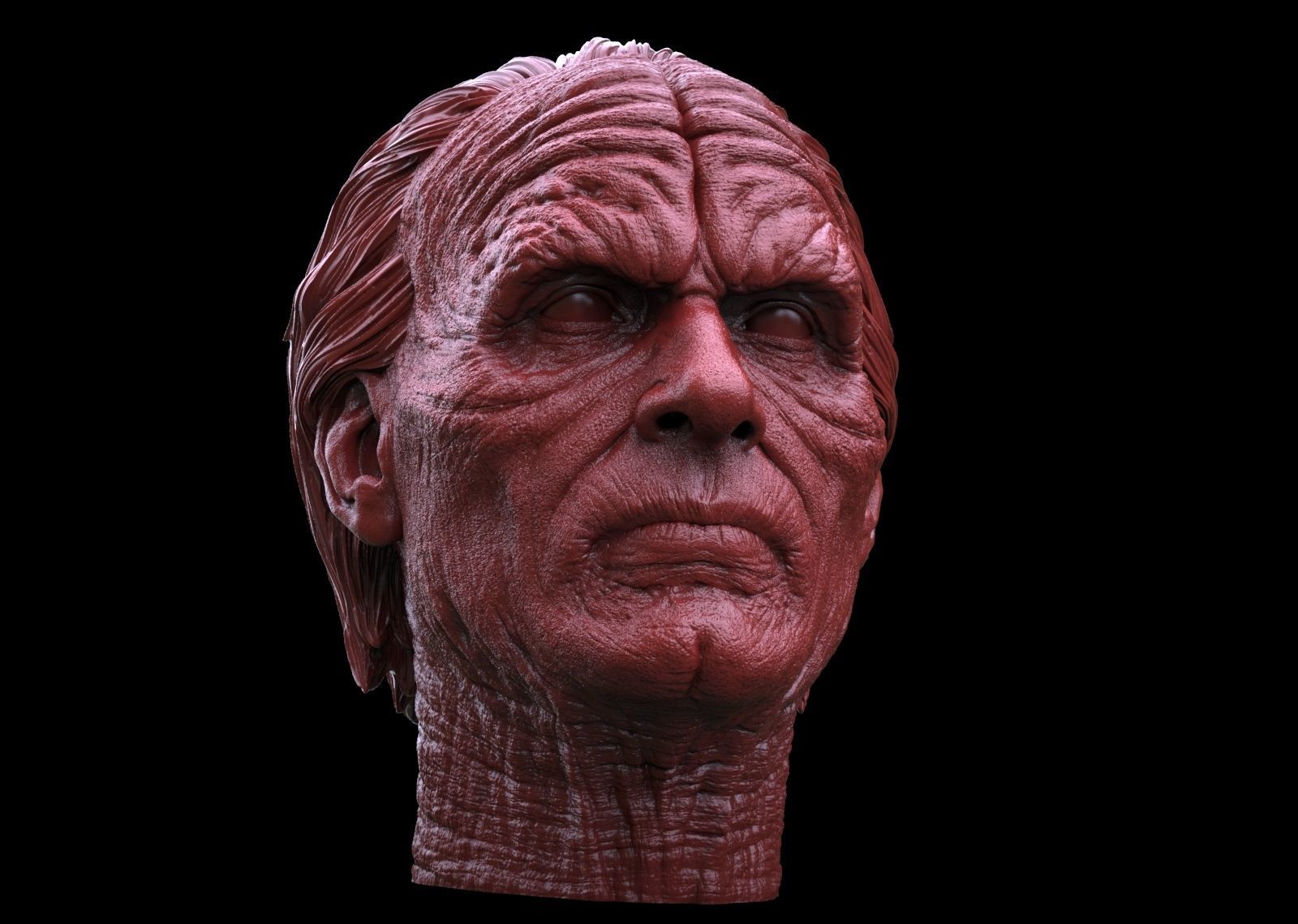 Ian McDiarmid - Palpatine Head-Star Wars 3D print model_2