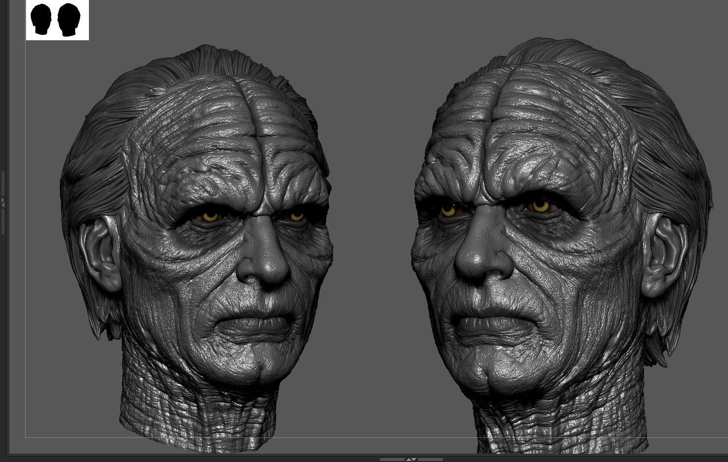 Ian McDiarmid - Palpatine Head-Star Wars 3D print model_5