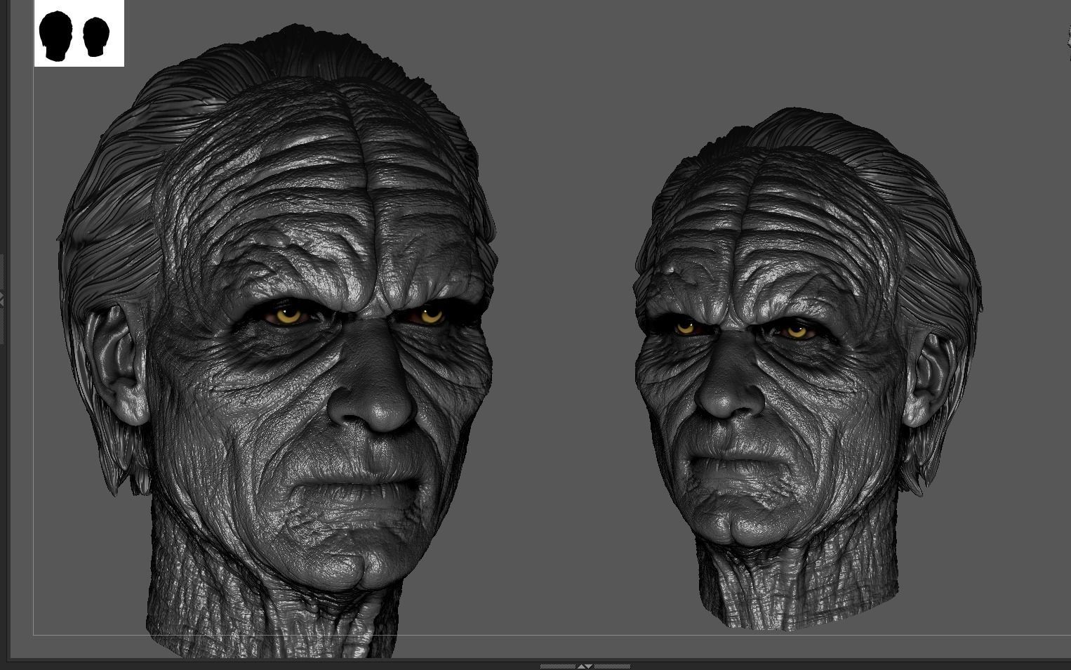 Ian McDiarmid - Palpatine Head-Star Wars 3D print model_10