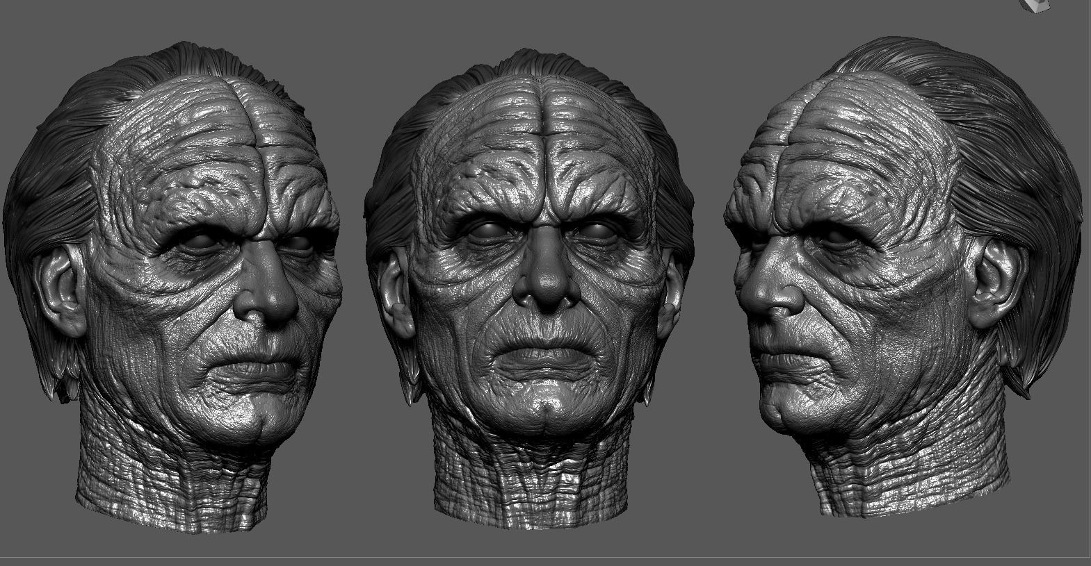 Ian McDiarmid - Palpatine Head-Star Wars 3D print model_7