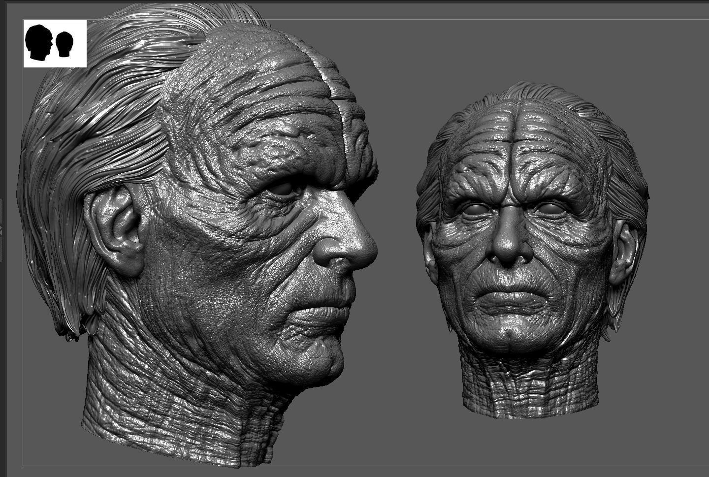 Ian McDiarmid - Palpatine Head-Star Wars 3D print model_8