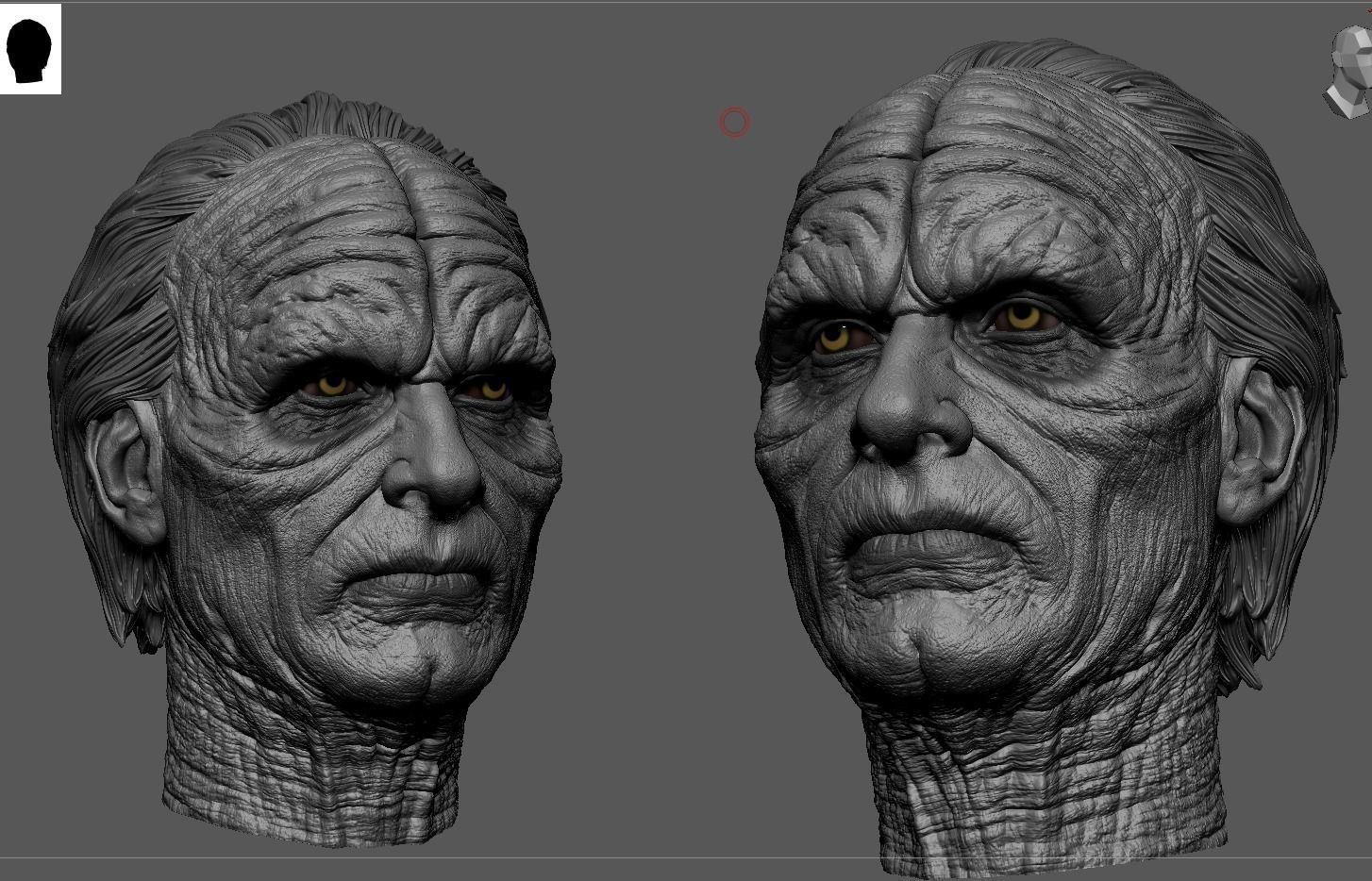 Ian McDiarmid - Palpatine Head-Star Wars 3D print model_11