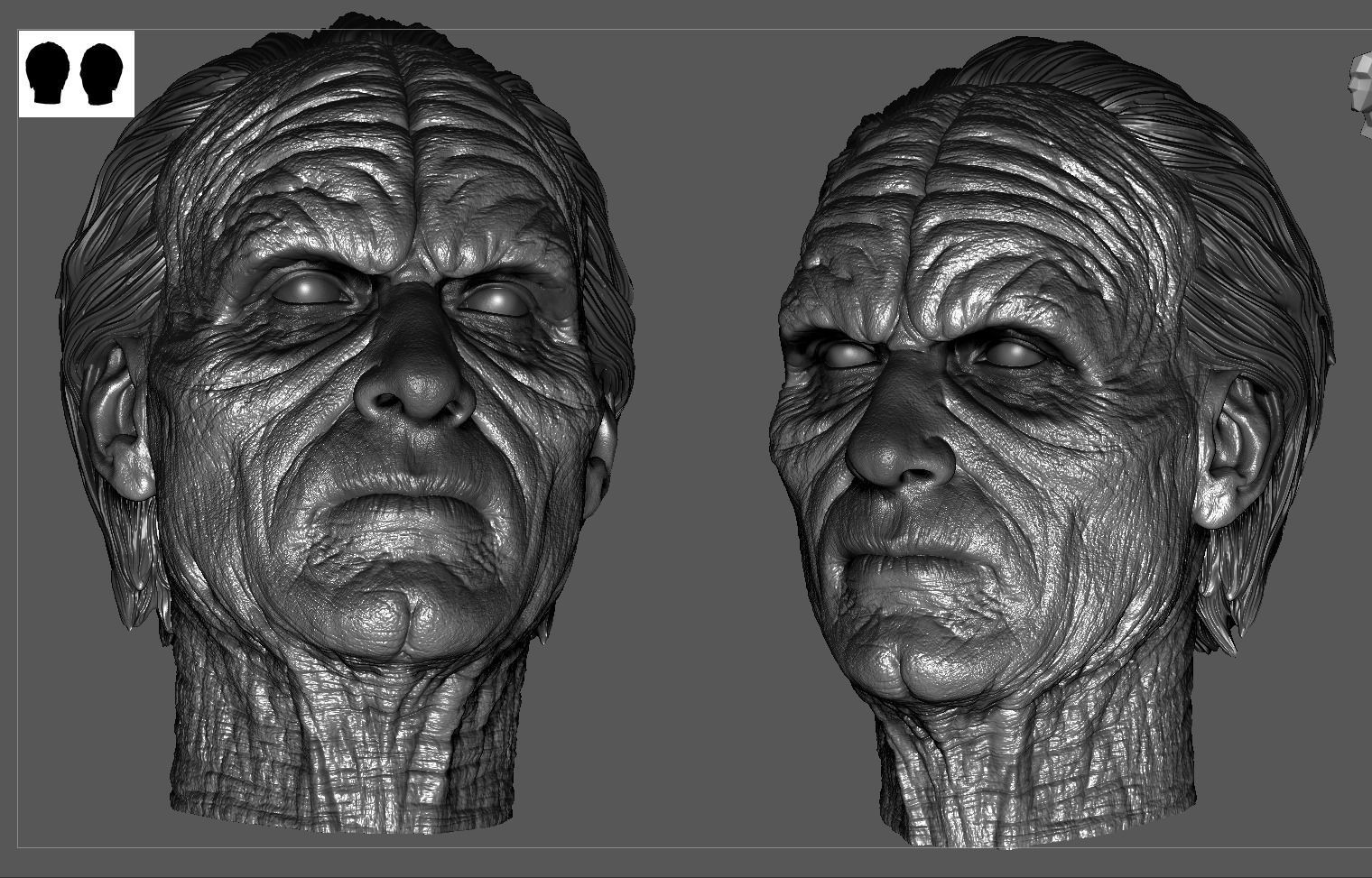 Ian McDiarmid - Palpatine Head-Star Wars 3D print model_6