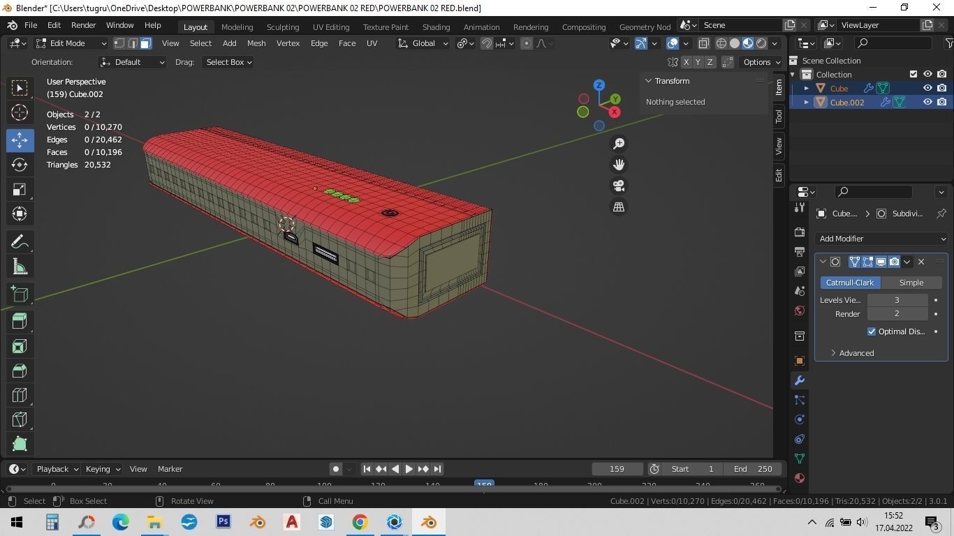 POWERBANK 02 RED 3D model_2