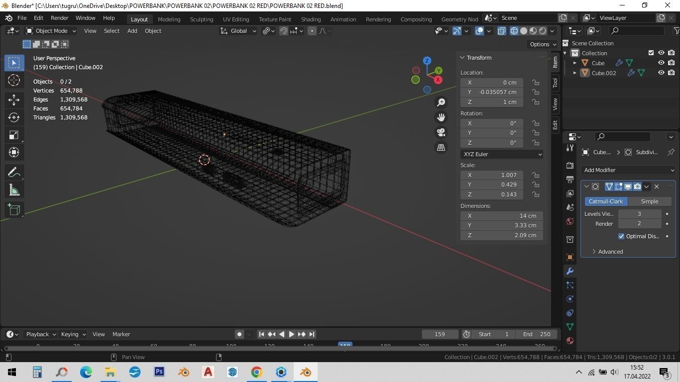 POWERBANK 02 RED 3D model_3