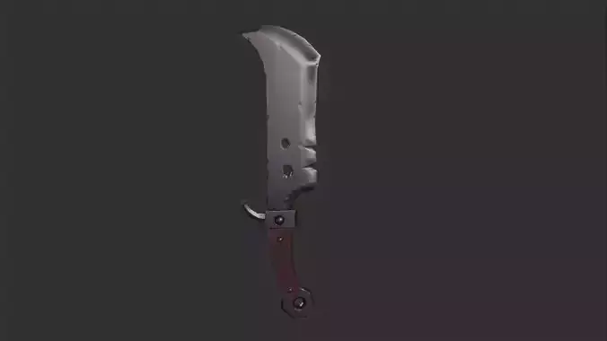 Stylized Knife Free low-poly 3D model