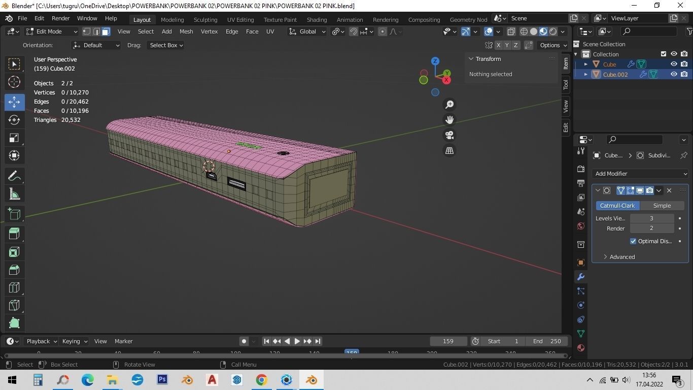 POWERBANK 02 PINK 3D model_2