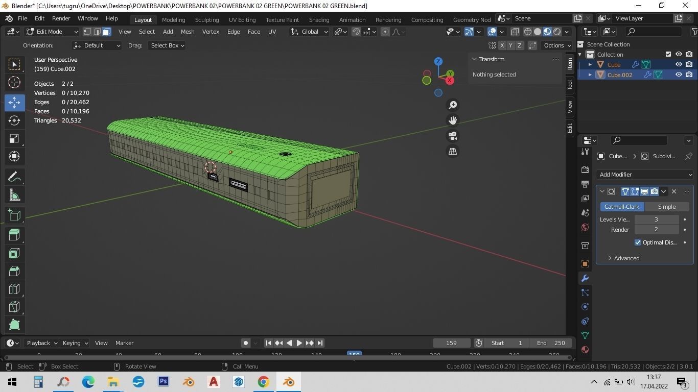 POWERBANK 02 GREEN 3D model_2