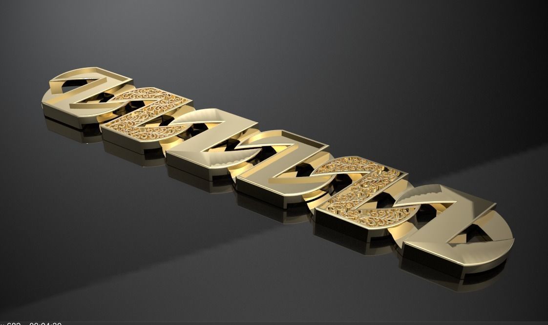 z link chaps bracelet chain  3D print model_2