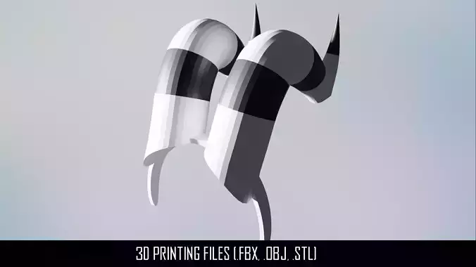 Helluva Boss - Moxxies horns 3D print model Helluva Boss - Moxxies horns 3D print model