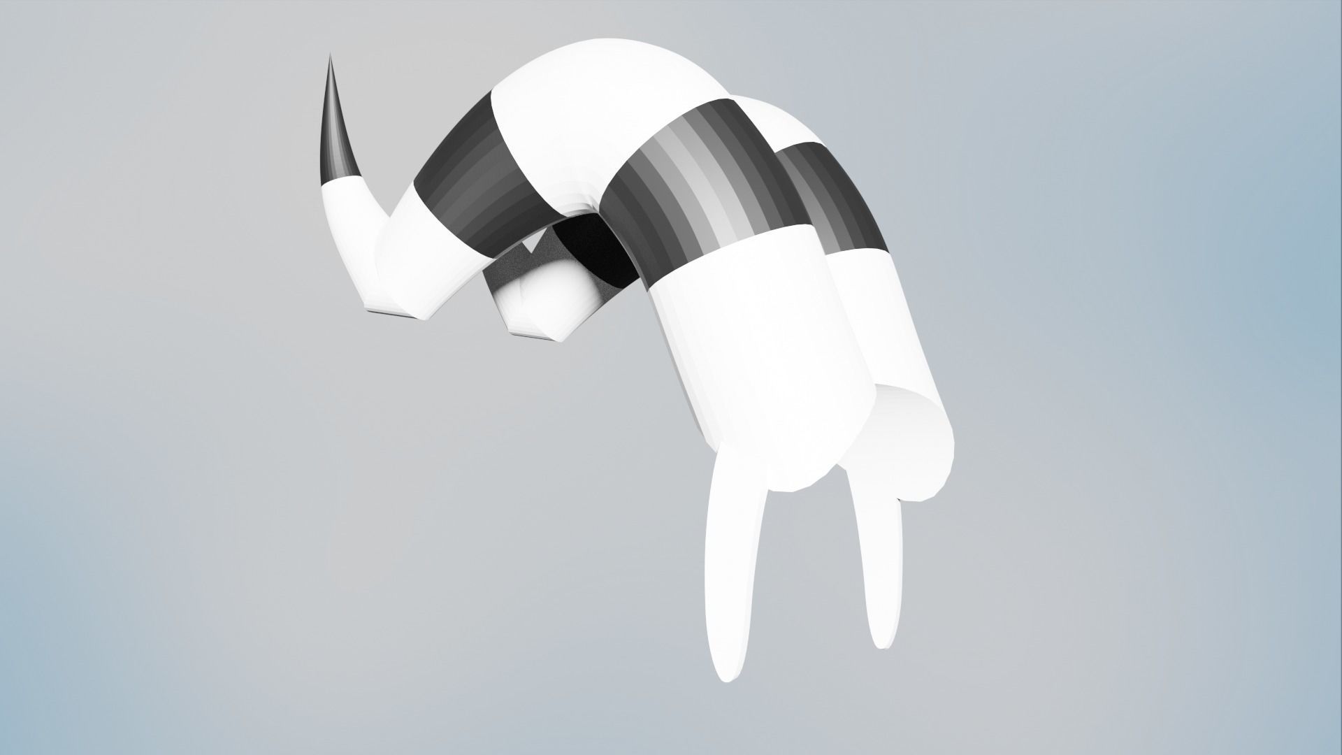 Helluva Boss - Moxxies horns 3D print model_1