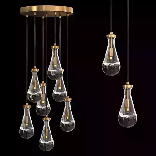 RAIN ROUND CHANDELIER 18