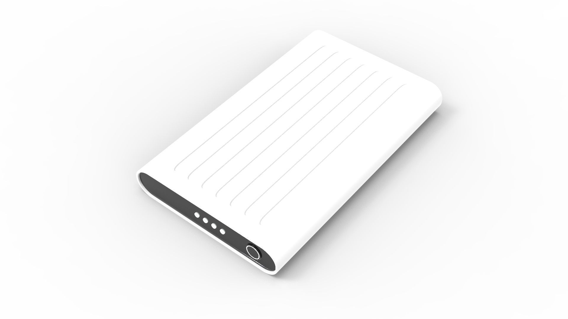 POWER BANK 03 WHITE 3D model_41