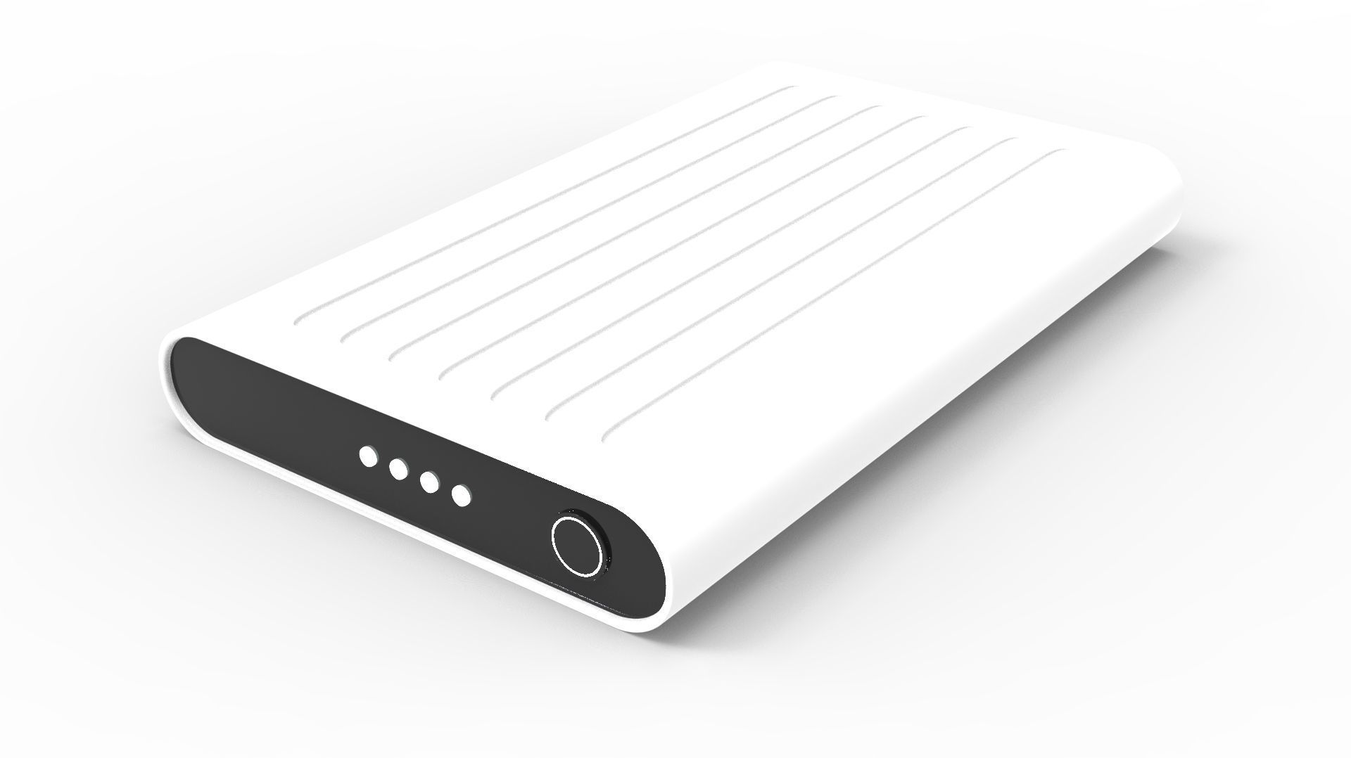 POWER BANK 03 WHITE 3D model_8