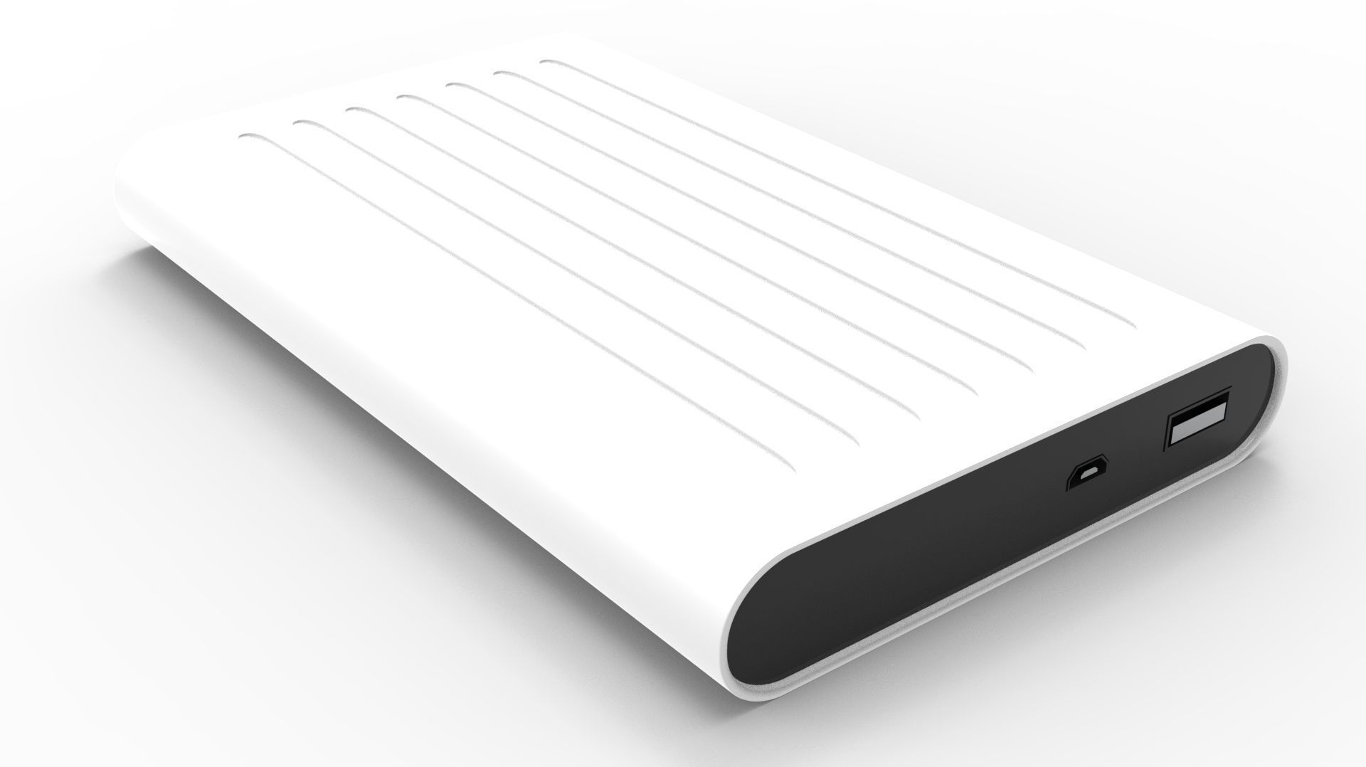POWER BANK 03 WHITE 3D model_5