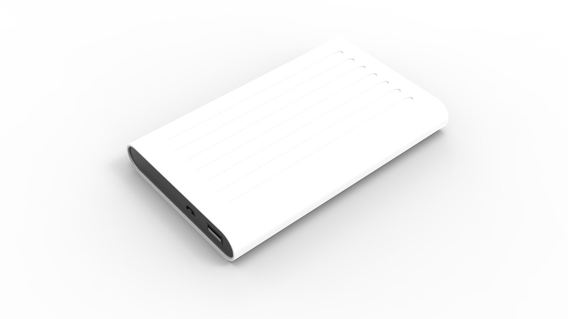 POWER BANK 03 WHITE 3D model_33