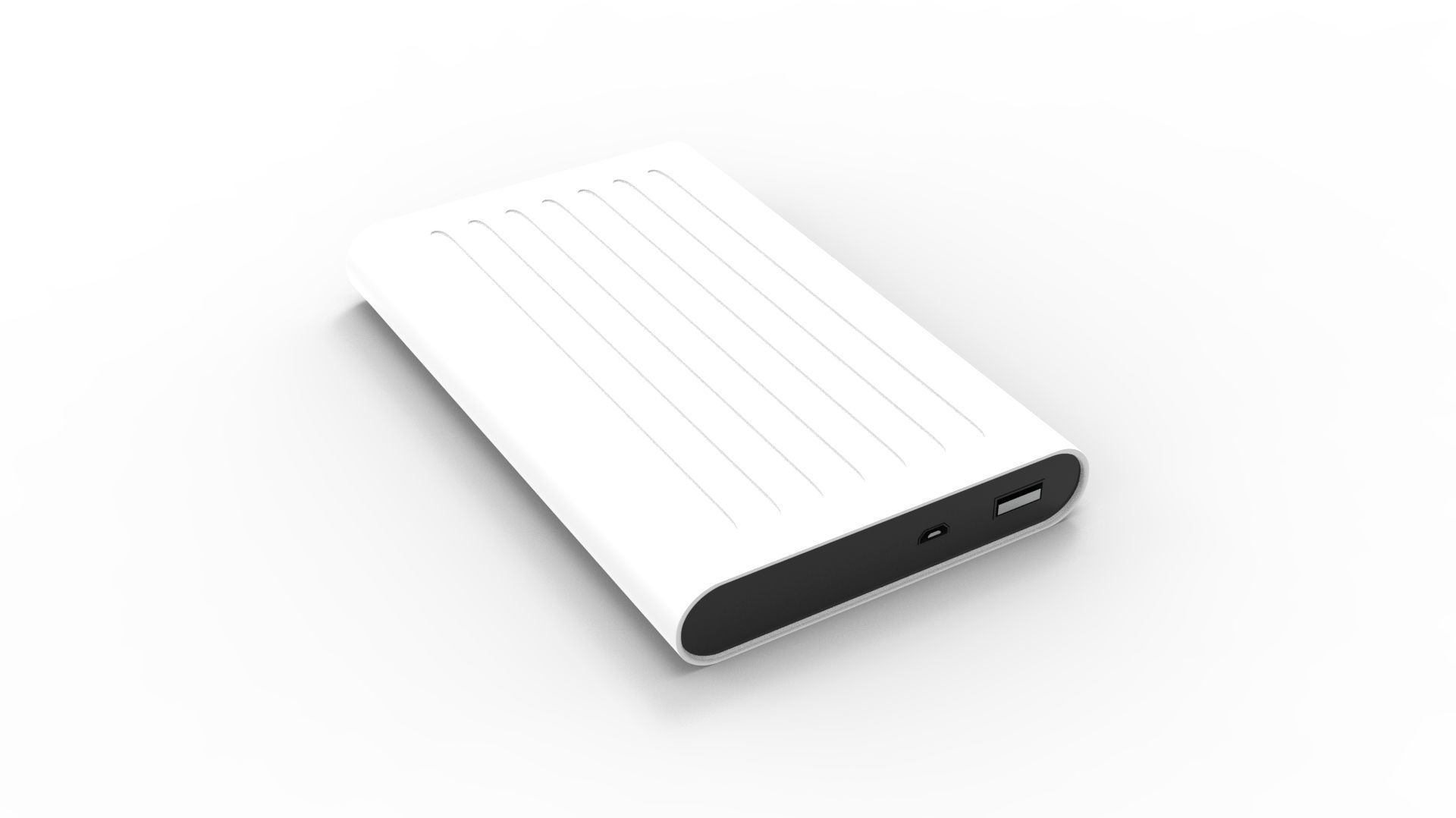 POWER BANK 03 WHITE 3D model_30