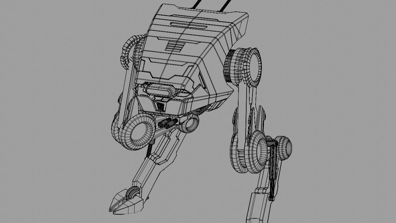 Dino robot  rigged character 3D model_15