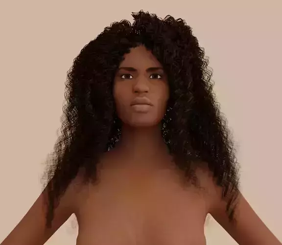 Curly Black African Hair