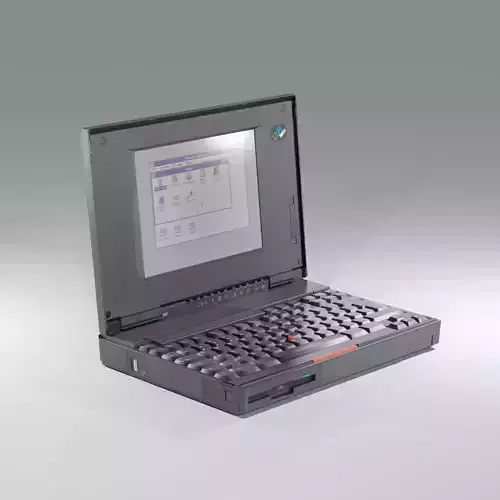 90s Laptop IBM Thinkpad 360CE 3D model