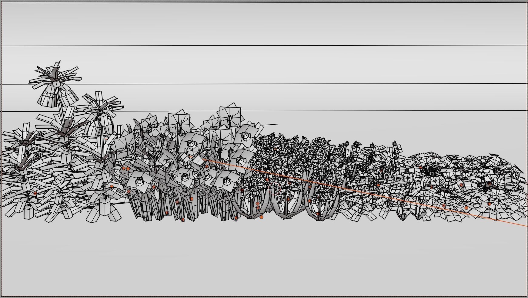 Spring Garden Flowers Collection  Low-poly 3D model_2