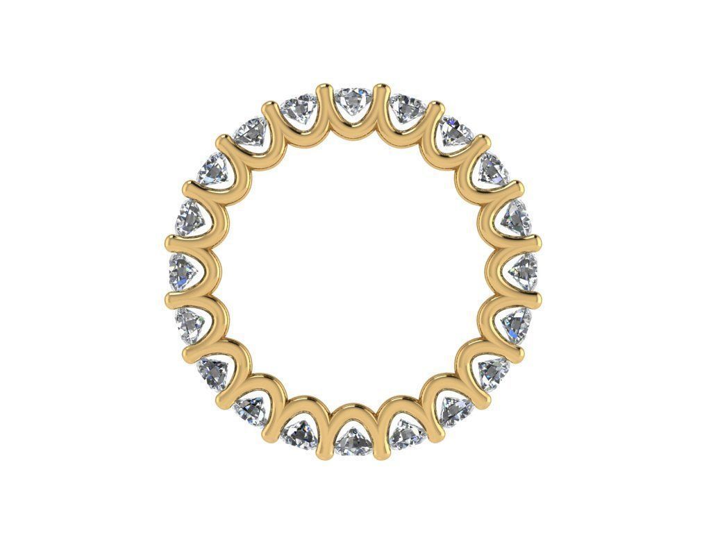 Ring060 gold diamond eternity ring 3D print model_2