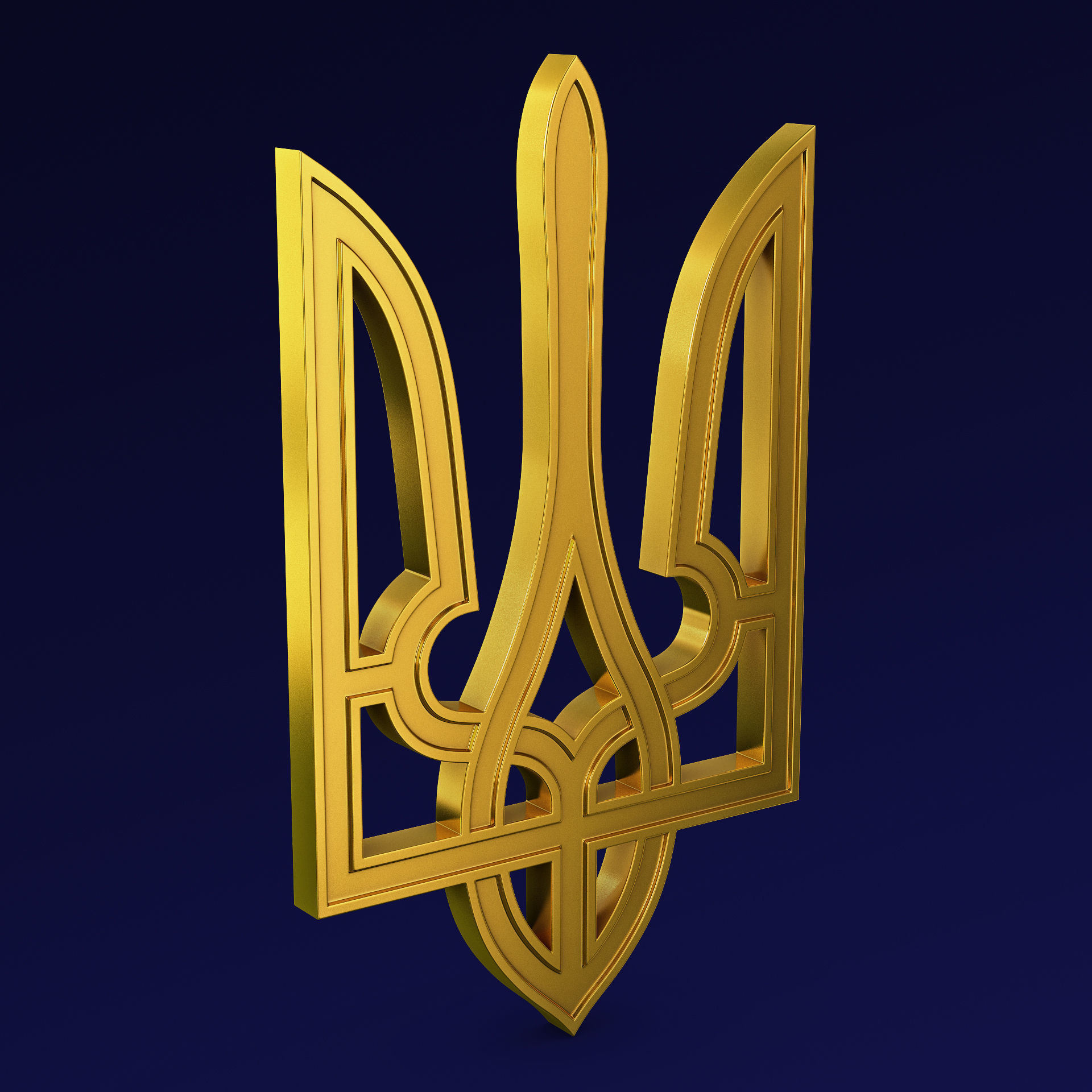 Ukraine State Emblem M 5 3D model_5