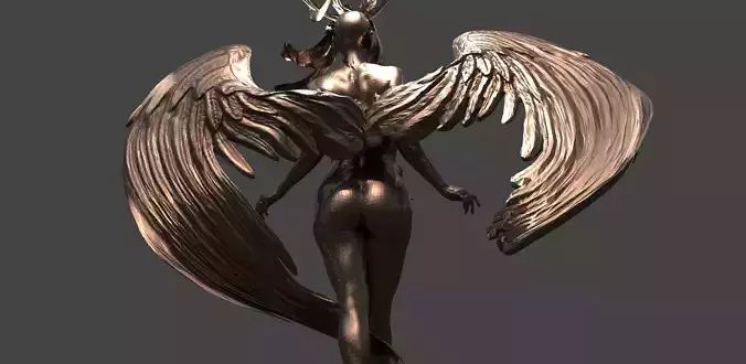 Angel Female statue wings 3