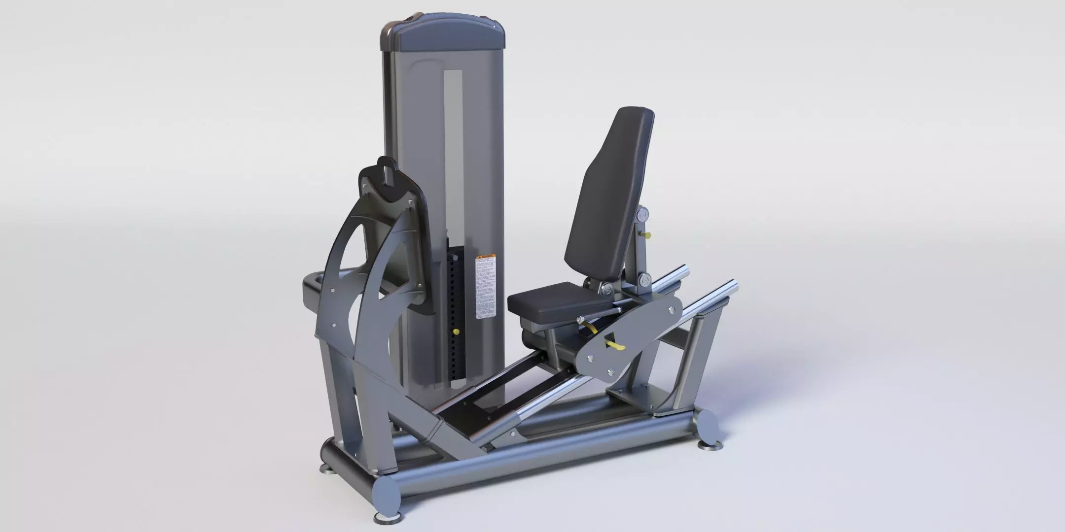 FUSE XL LEG PRESS - Professional 3D Gym Model Low-poly 3D model