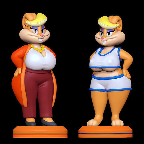Patricia Bunny Two outfits - The Looney Tunes Show 3D print model