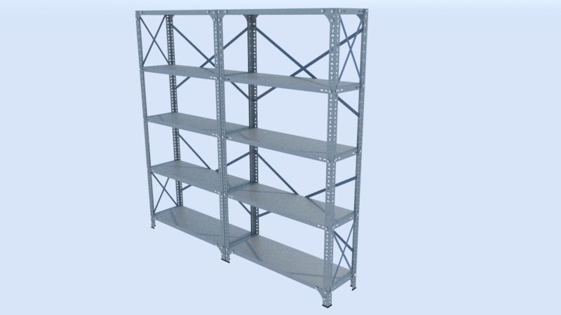 Storage and Archiving Steel Racking Systems 3D Model Collection_9