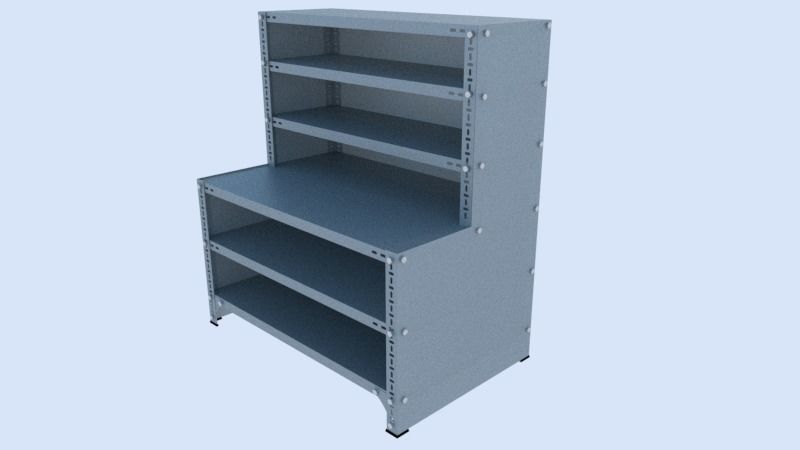 Storage and Archiving Steel Racking Systems 3D Model Collection_8