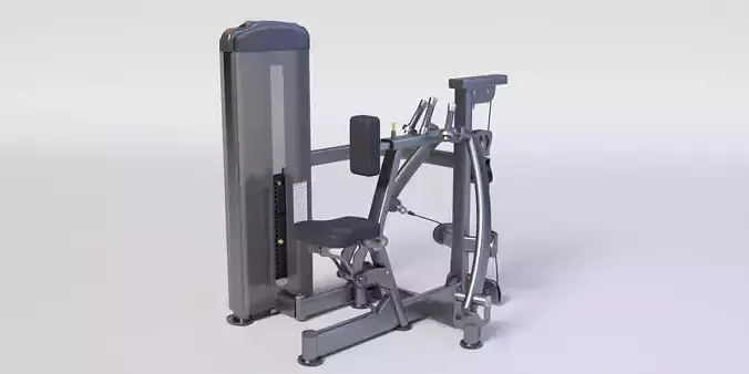 FUSE XL SEATED ROW - Premium 3D Gym Equipment Model Low-poly 3D model