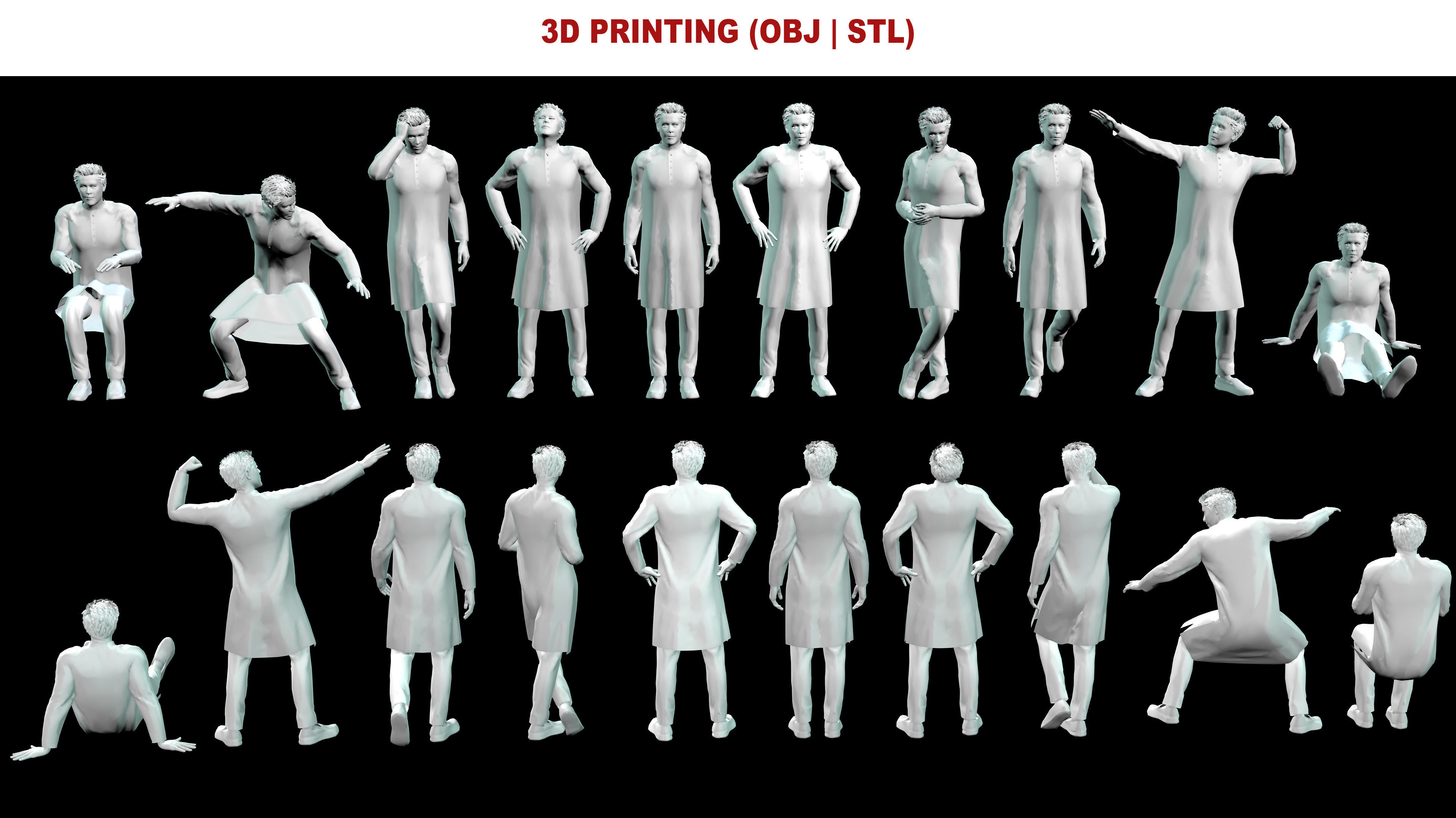 Imran Khan with Animation 3D model_15