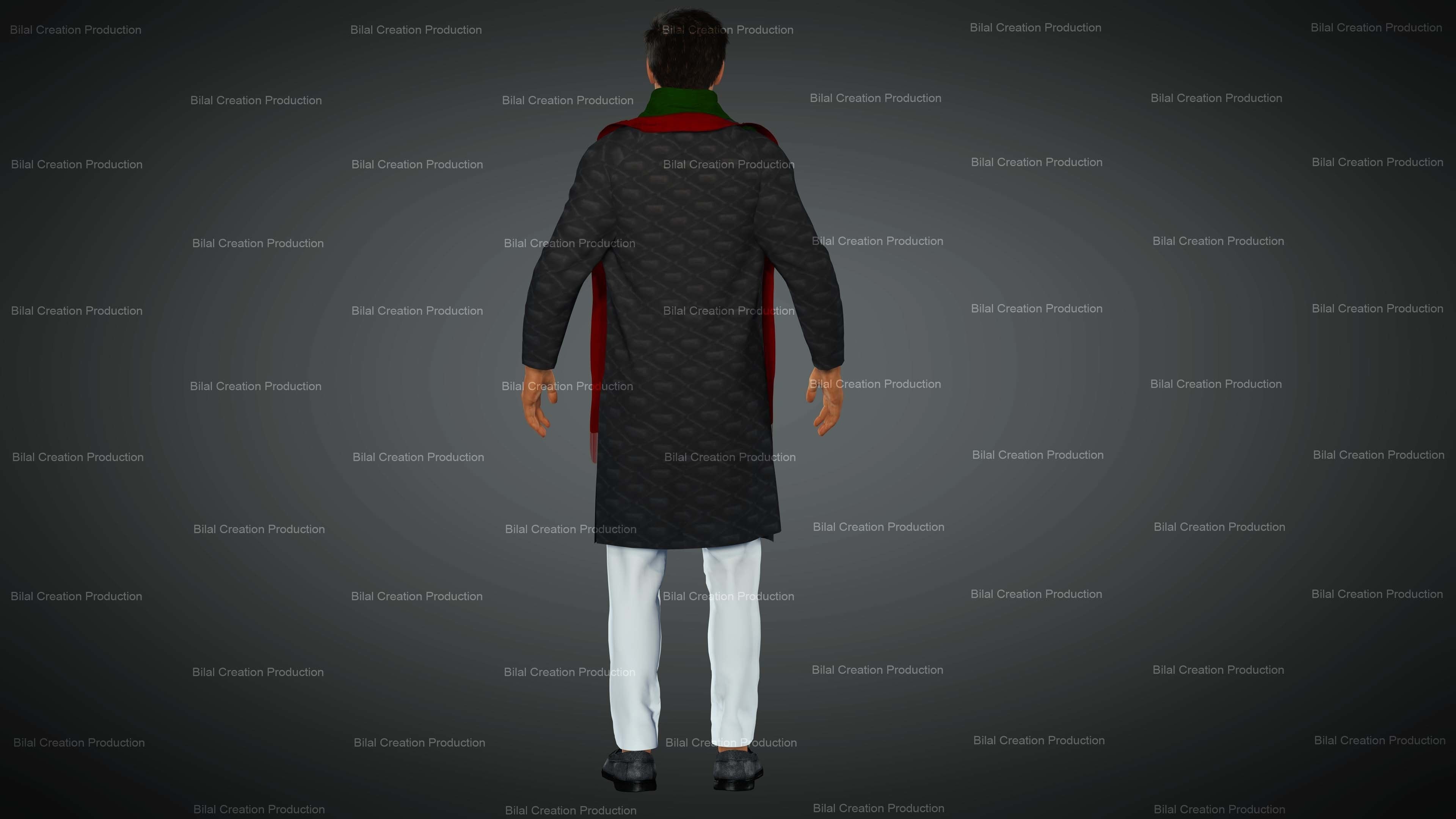 Imran Khan with Animation 3D model_6