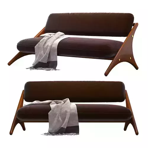 ANGOLO ESPRESSO VELVET SOFA
