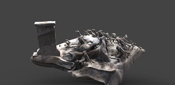 Graveyard zombies ground 3 3D model