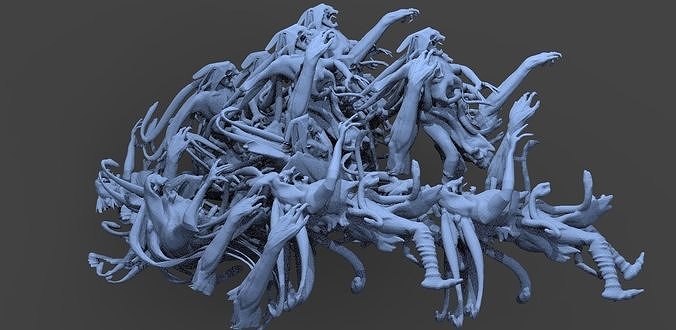 Hellscape body mound  3D model